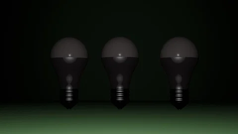 Led lamp lights up in the dark Stock-Footage 106113191