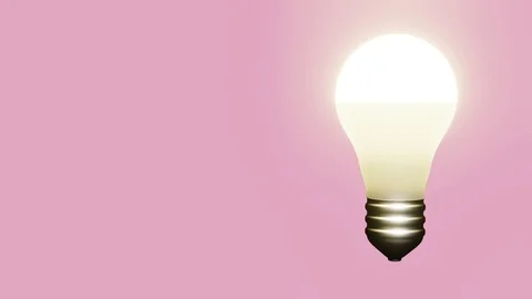 Led lamp lights up in the dark 스톡 동영상 106222447