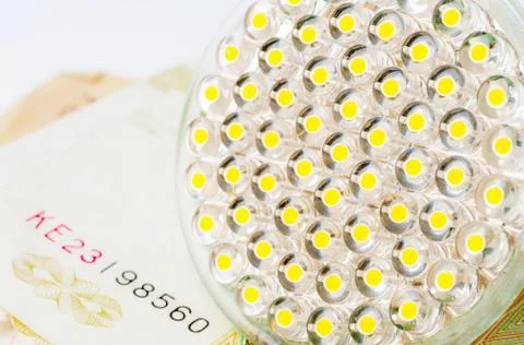 LED lamp. Photo Close-up Stock Photos