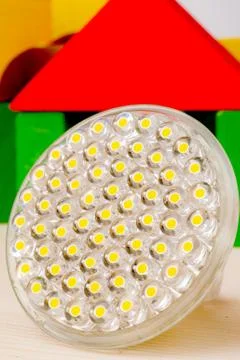 LED lamp. Photo Close-up Stock Photos