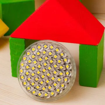 LED lamp. Photo Close-up Stock Photos
