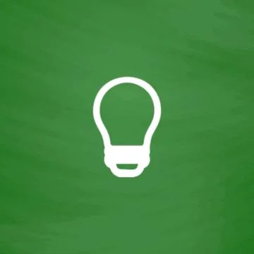 Led lamp, vector bulb, isolated Stock Illustration