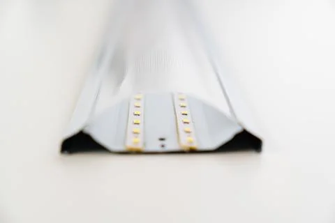 LED lamp on a white background. internal device. Foto stock
