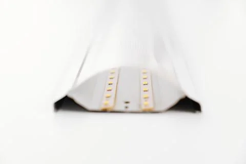 LED lamp on a white background. internal device. Foto stock