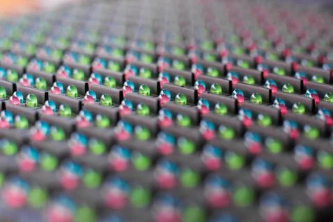 LED lamps in electronics. Stock Photos