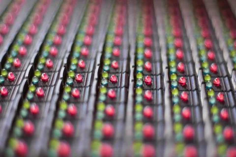 LED lamps in electronics. Stock Photos