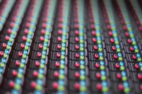 LED lamps in electronics. Stock Photos