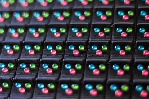 LED lamps in electronics. Stock Photos