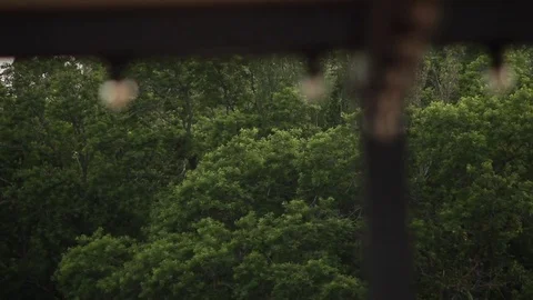 LED lantern bulb string lights with black wire for party yard patio Video stock 72603229