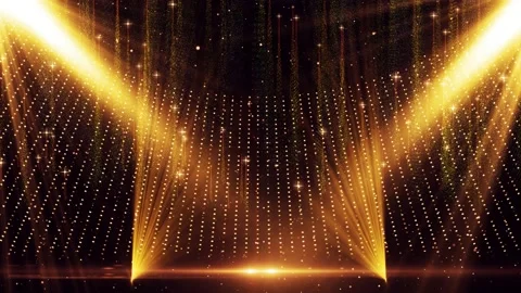 LED large screen background of gold part... | Stock Video | Pond5