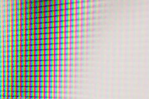 LED LCD screens RGB pixels - screen panel - super macro Stock Photos