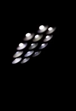 Led light on black background Foto stock