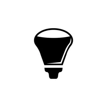 Led Light Bulb, Diode Eco Lamp, Lightbulb. Flat Vector Icon illustration. Sim Stock Illustration