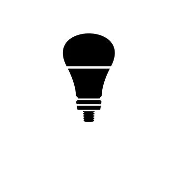 Led Light Bulb, Diode Eco Lamp, Lightbulb Solid Flat Vector Icon Isolated on  Stock Illustration