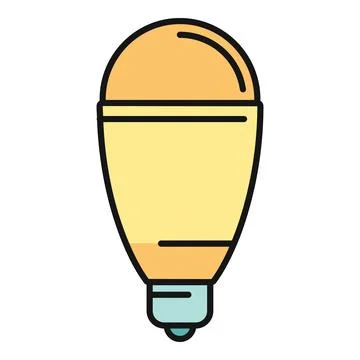 Led light bulb icon for energy efficiency Stock-Illustration