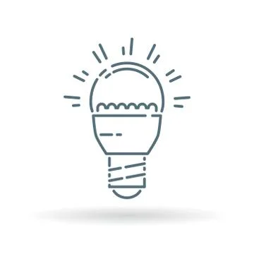 LED light bulb icon Stock Illustration
