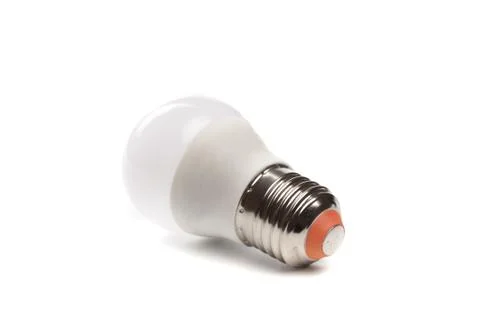 LED light bulb New technology isolated on white background, Energy saving ele Stock Photos