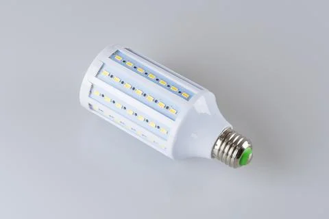 LED light bulb new technoly of lighting system on clear background. Photos