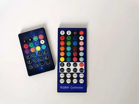 LED light control panels Stock Photos