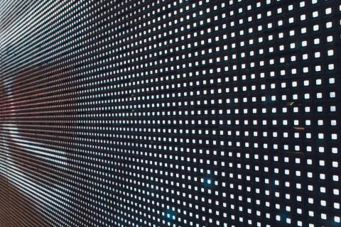 Led light digital Pattern Technology system Abstract background. Stock Photos