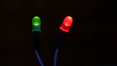 Led Light Diodes from the Front Pannel of the Computer Stock Footage 89371841