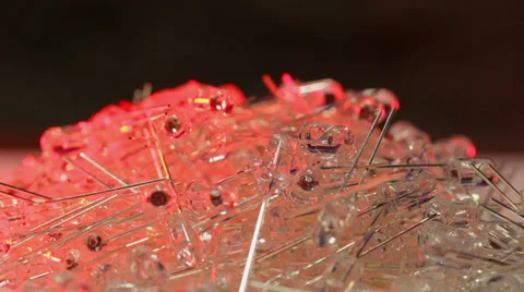 LED - light emiting diodes on rotating display Stock Footage 35863567