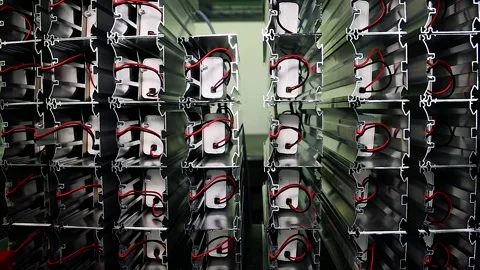 Led Light factory production process Stock Footage 205062738