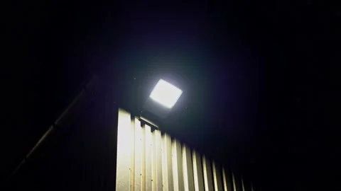 LED light mounted on a hall Video stock 203855895