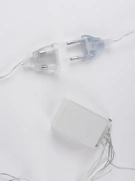 Led light plug and controller top view 写真素材