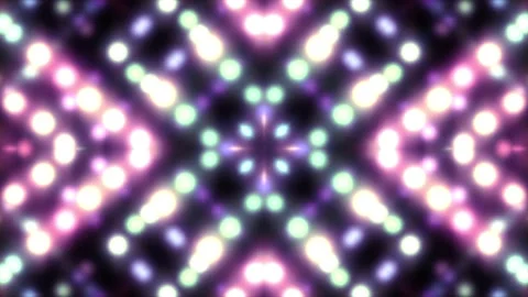 Led Light Projections Led Dots Disco Stock Footage 162912940
