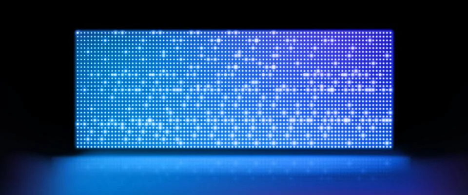 Led light screen background, wall stage show panel Illustrazione stock
