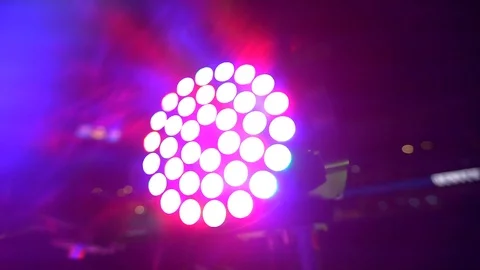 LED light show in slow motion Stock-Footage 126590319