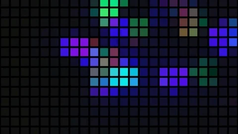 LED light squares 库存影片 84737996