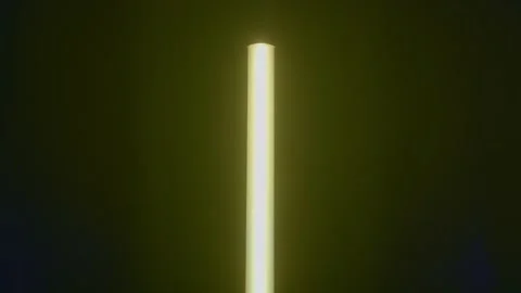 The LED light stick flashes like a stage bounce effect Stock Footage 315916761