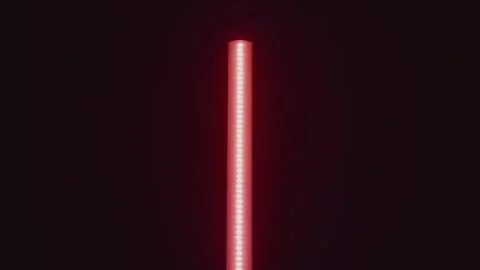 LED light sticks simulate the slow flashing light effect of a police light 3 Stock Footage 315880780