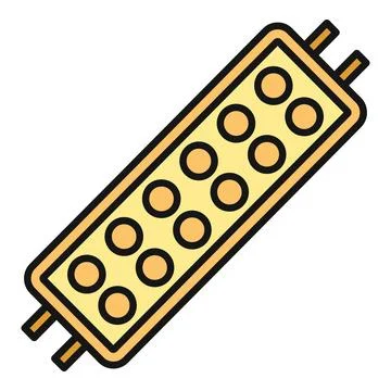 Led light strip panel technology icon concept Stock Illustration