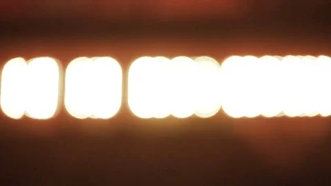 LED light strip warm light in deep focus Stock Footage 70496756