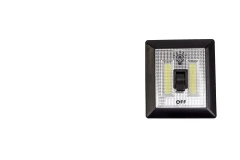 LED Light switch isolated on white background Stock Photos