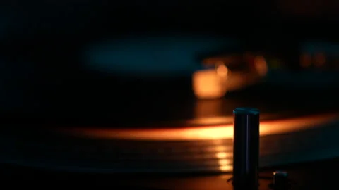 LED Lighting of analog audio system Stock Footage 148266493