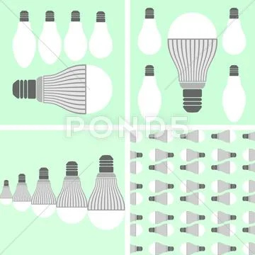 Led Lighting And Conventional Lamps