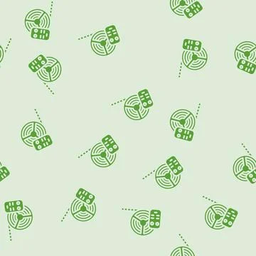 Led lighting gaming pc glyph vector seamless pattern Stock Illustration