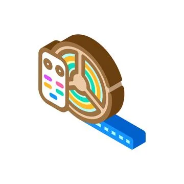 Led lighting gaming pc isometric icon vector illustration Stock Illustration