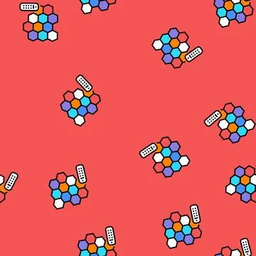 Led lighting gaming pc vector seamless pattern Stockillustratie