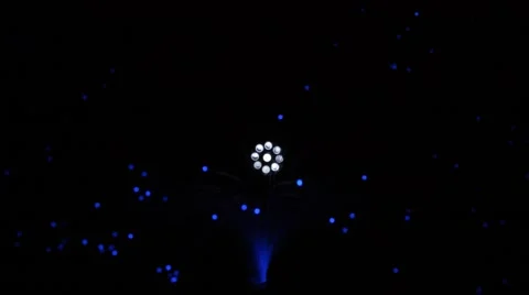 Led lights in the dark Stock-Footage 42888815