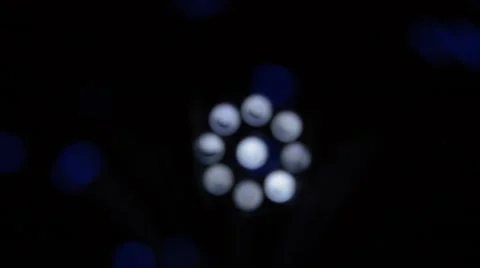 Led lights in the dark Stock Footage 42889077