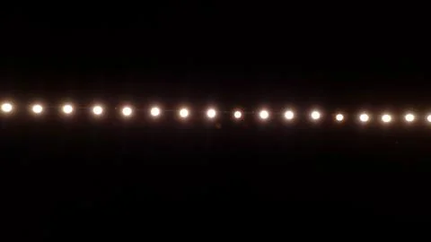 Led lights in the dark, lights on dark background Stock Photos
