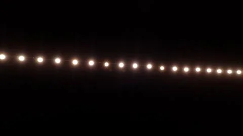 Led lights in the dark, lights on dark background Stock Photos