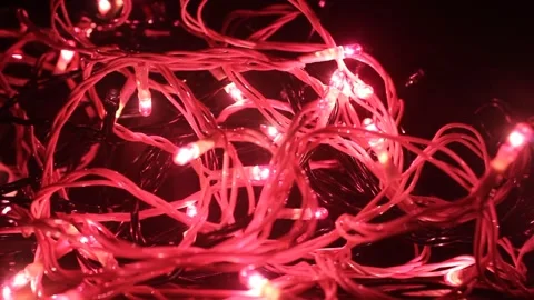 LED lights glowing in the dark background Stock Footage 165493625