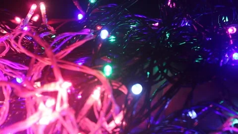 LED lights glowing in the dark background Stock Footage 165493675