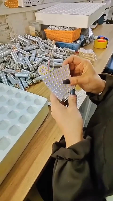 Led Lights Manufacturing Process 動画素材 265479610